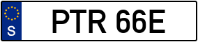Trailer License Plate